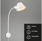 Briloner Leuchten Tischleuchte Tischlampe Extra-Warmwei&szlig; schwenkbar E27, ohne