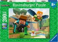 Ravensburger Puzzle Minecraft, Tierische Abenteuer, 200 Puzzleteile, 200 XXL...