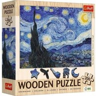 Trefl Puzzle Holzpuzzle Art: Vincent van Gogh - Sternennacht 200 Teile,...