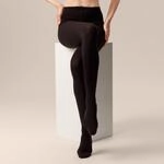 Strickstrumpfhose KUNERT "SOFT WOOL COTTON", Damen, Gr. S, braun (braun, meliert),