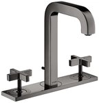 hansgrohe Waschtischarmatur Axor Citterio 3-Loch mit Platte Kreuzgriff mit