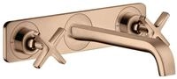 hansgrohe Unterputzarmatur Axor Citterio E 3-Loch Waschtischarmatur mit Platte