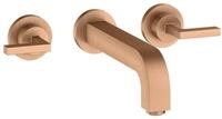 hansgrohe Unterputzarmatur Axor Citterio 3-Loch Waschtischarmatur Hebelgriff