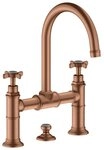 hansgrohe Waschtischarmatur Axor Montreux 220 2-Griff mit Kreuzgriff mit