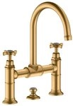 hansgrohe Waschtischarmatur Axor Montreux 220 2-Griff mit Kreuzgriff mit