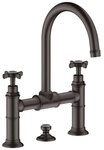 hansgrohe Waschtischarmatur Axor Montreux 220 2-Griff mit Kreuzgriff mit