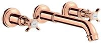 hansgrohe Unterputzarmatur Axor Montreux 3-Loch Waschtischarmatur Kreuzgriff