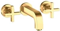hansgrohe Unterputzarmatur Axor Citterio 3-Loch Waschtischarmatur Kreuzgriff