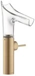 hansgrohe Waschtischarmatur Axor Starck V 220 Waschtischmischer mit Glasauslauf