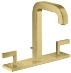 hansgrohe Waschtischarmatur Axor Citterio 3-Loch mit Platte Hebelgriff mit