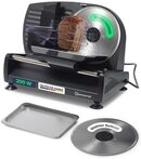 Sommertal Allesschneider AS190 DUAL 200 W Edelstahlmesser mit Wellenschliff und, 200