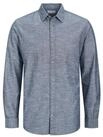 Jack & Jones Langarmhemd JJESUMMER Shirt LS SN in Leinenoptik