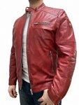 MILESTONE Lederjacke Herren Lederblouson aus Lammnappa Leder