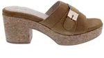 Scholl Scholl Ophelia Cognac Suede &ndash; Veloursleder Pantolette