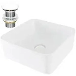 LuxeBath Waschbecken Waschtisch Aufsatzwaschbecken aus Keramik f&uuml;r Badezimmer /