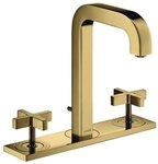hansgrohe Waschtischarmatur Axor Citterio 3-Loch mit Platte Kreuzgriff mit
