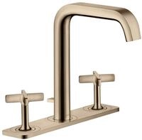 hansgrohe Waschtischarmatur Axor Citterio E 170 3-Loch mit Platte mit