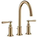 hansgrohe Waschtischarmatur Axor Montreux 180 3-Loch Hebelgriff mit