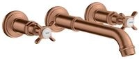 hansgrohe Unterputzarmatur Axor Montreux 3-Loch Waschtischarmatur Kreuzgriff