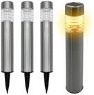 Spetebo LED Solarleuchte Wege Leuchte - 42 cm - Garten Deko Gehweg Lampe, mit