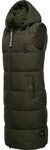 Navahoo Steppweste Schnuffelchen (1-tlg) warme Damen Outdoor-Weste lang mit Kapuze