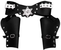 Widmann S.r.l. Kost&uuml;m WIDMANN Doppelte Cowboy Pistolentasche Deluxe schwarz