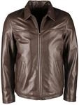 Lederjacke JCC "Lederjacke Luca", Herren, Gr. 48, braun, Obermaterial: 100% Lammleder