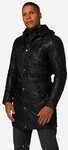 RICANO Lederjacke Sheena-M Im Parka-Stil mit Rei&szlig;verschluss und Knopfleiste