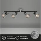 Briloner Leuchten Deckenleuchte Deckenlampe Wandlampe Innen Wohnzimmer E14, ohne