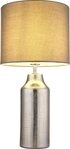 GLOBO LIGHTING Tischleuchte ELDEN, ohne Leuchtmittel, Tischlampe/Keramik/Textil