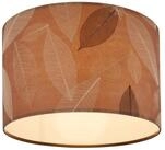 Briloner Leuchten Deckenleuchte LED Deckenlampe E27 Boho Natur Beige Wohnzimmer, ohne