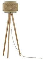 Vicco Stehlampe Morten, Rattan/Creme, 45 x 142 cm