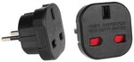 Maclean MCE72 Reiseadapter, UK Adapter / Reiseadapter