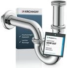 Kirchhoff Siphon R&ouml;hrensiphon, Chrom, 1 1/4" x 32 mm