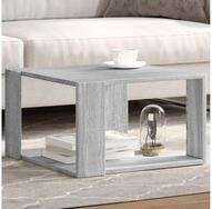 vidaXL Couchtisch, Couchtisch Grau Sonoma-Eiche 51,5x51,5x30 cm Holzwerkstoff