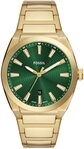 Fossil Quarzuhr EVERETT FS6090, Armbanduhr, Herrenuhr, Edelstahlarmband, analog, Tag