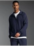 Trainingsjacke TRIGEMA "TRIGEMA Raglanjacke", Herren, Gr. L, blau (navy), Single