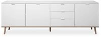 Finori Sideboard, Wei&szlig; / Sonoma Eiche B x H x T ca. 200 x 68 x 40 cm