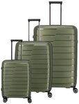 travelite Trolleyset AIR BASE 3-teilig Reisekoffer Hartschale, 4 Rollen, (Set),...