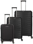 travelite Trolleyset MOOBY 3-teilig Reisekoffer Hartschale, 4 Rollen, (Set), mit