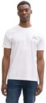 TOM TAILOR Denim Rundhalsshirt mit verschiedenen Logo Prints
