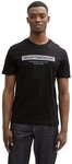 TOM TAILOR Denim Rundhalsshirt mit verschiedenen Logo Prints