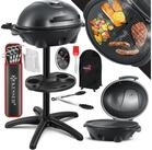 KESSER Elektro-Standgrill, elektrischer Grill Set mit Deckel, Thermometer &