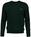 Sweater GANT "Strickpullover CLASSIC COTTON C-NECK", Herren, Gr. XXL, gr&uuml;n (gr&uuml;n
