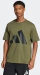 T-Shirt ADIDAS SPORTSWEAR "ESSENTIALS BIG LOGO", Herren, Gr. XXL, gr&uuml;n (olive
