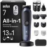 Braun Multifunktionstrimmer All-in-One Series 7 AIO7565, 13-in-1, Blau