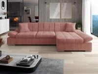 MIRJAN24 Ecksofa Malwi Cord, mit Schlaffunktion und Bettkasten, mit Regulierbare