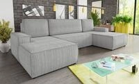 Sofnet Wohnlandschaft Totti U, mit Schlaffunktion und Bettkasten, U-Form Couch,...