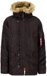 Winterjacke ALPHA INDUSTRIES "N-3B VF 59 Vintage Fit", Herren, Gr. S, braun (hunter