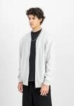 Bomberjacke ALPHA INDUSTRIES "Studio Edition Fleece Bomber", Herren, Gr. S, grau